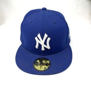 New York Yankees New Era 59Fifty Royal Blue Fitted Size 7.5 MLB Official Hat